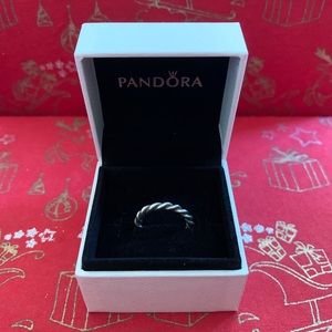 Pandora Silver Twisted Ring